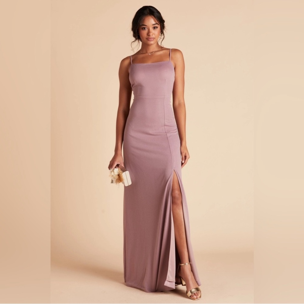 Birdy Grey BENNY DRESS CREPE DARK MAUVE NEW NWT BRIDESMAID WEDDING Large